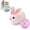 Pink Ball+White Rabbit, variant on Self-Rolling Interactive Cat Ball Automatic Interactive Cat Toys, 360° Rolling Smart Cat Chase Balls Toys Motion Activated Cat Enrichment Toys to Keep Them Busy, 1pc (1 × Rolling Ball, 1 × Charger)