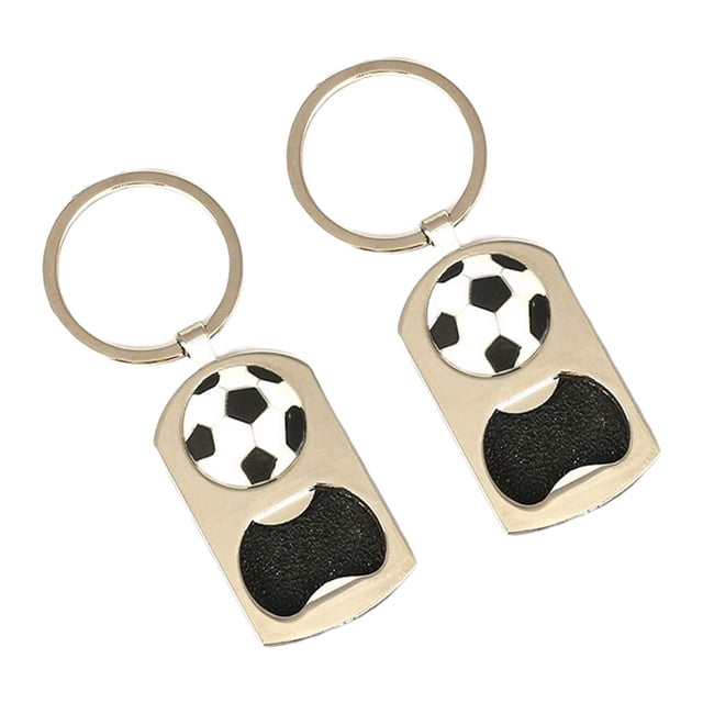 Minnieouse Abrebotellas de 2 piezas, herramienta de apertura, utensilio de cocina multifuncional, estructura de aleación, mano de obra fina, suministros de Accesorios de disfraces patrón de fútbol Minnieouse AP014122-01