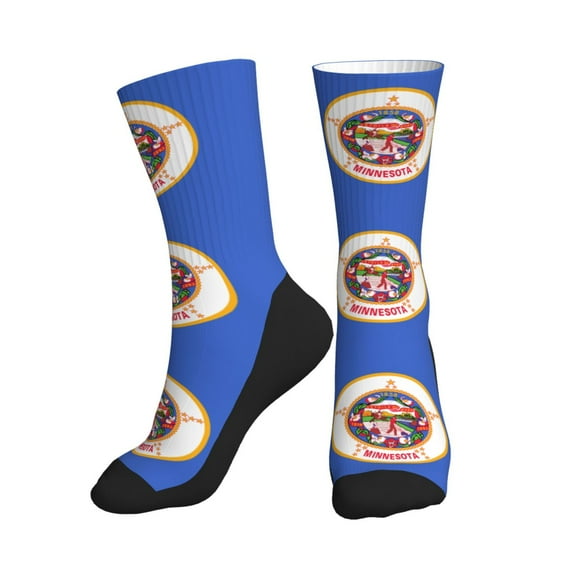Men Women Minnesota Logo Novelty Sports Design Casual Dress Socks