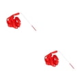 thumbnail image 4 of Wosthever Varitas de cinta de 2 metros, recuerdos de fiesta, suministros portátiles para fiestas, bolsa de regalo, rellenos, serpentinas de Rojo 2piezas, 4 of 6