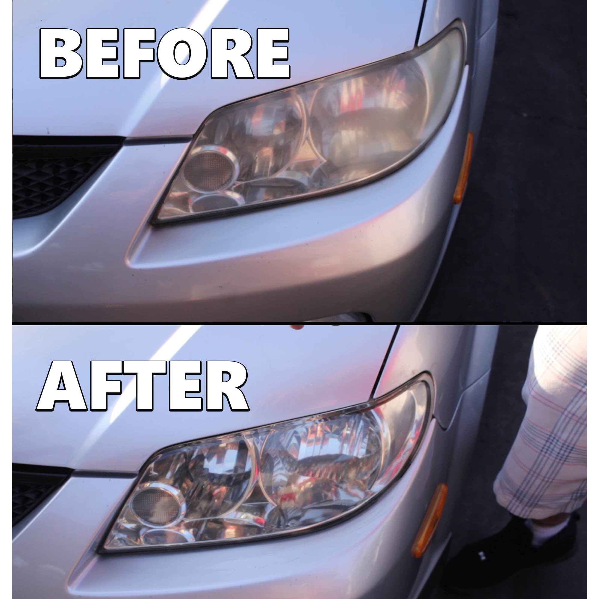 Mrigtriles Car Headlight Restoration Kit, Car Headlight Cleaner Wipes,  Headlights Lens Restoration Cleaner DIY Polish Sanding Discs