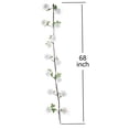 thumbnail image 5 of BalsaCircle 6 feet White Garland Silk Peony Flowers Leaves Wedding Party Bouquets Centerpieces, 5 of 6
