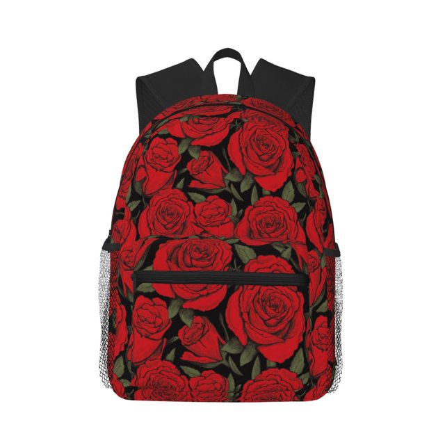 Balery Rose Flowers Mochila para Mujeres y Hombres, Mochila Ligera Casual para Viajes, Mochila Clásica Básica para la Universidad