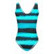 thumbnail image 5 of Impresión de Verano de Bikini de Corte Alto de Mujer con Cojín de Pecho sin Soporte de Acero, Traje de Baño de Bikini de Correa sin Espalda Sexy, 5 of 6