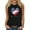 Black, variant on TDYHUAO Happy Independence Day Tank Top Women 4th of July American Flag Heart Tank Tops Casual Sleeveless Patriotic Shirts