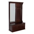 Lynden Hall Tree with Mirror, Espresso