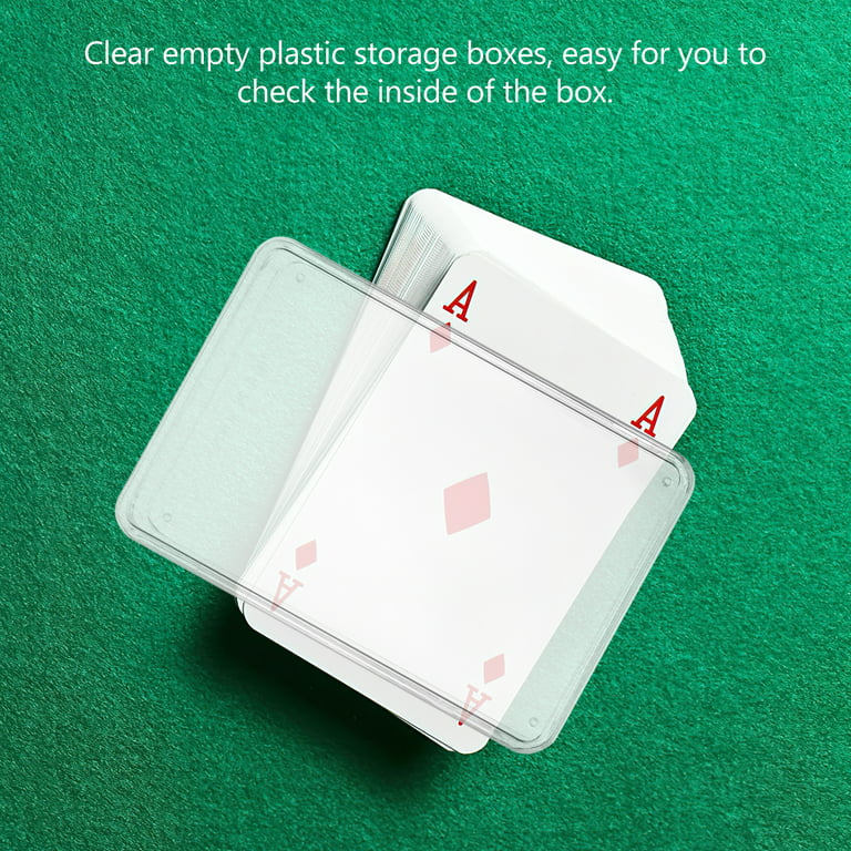 1pc Clear Plastic Storage Card Box, Playing Cards Container, Poker Game  Card Box For Board Games, Household Storage Organizer