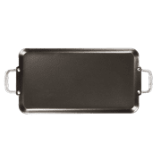 Vasconia 20x11 Nonstick Double Burner Griddle, 100% Aluminum, Oven Safe 450°F, Dishwasher Safe