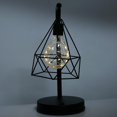 thumbnail image 4 of Lampe de table LED en fer forgé, veilleuse de chevet pour chambre, bar, décoration, cadeau, 4 of 4