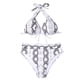 thumbnail image 1 of Mujeres sexy con almohadillas para el pecho sin soporte de acero con cuello en V cuello halter Seaside Beach Swim Bikinis Set Split traje de baño Fridja nalpqowj58070, 1 of 1