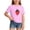 Light Purple, variant on Girls Casual Crew Neck Short Sleeve Tops Sweet Strawberry Fruit Pattern Ruffle Edge T-Shirts Cute Tees 5-12 Years