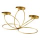 thumbnail image 2 of Candelabro de hierro forjado, portavelas decorativo, ligero y práctico para mesa. Dorado, 2 of 9