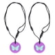 thumbnail image 1 of Collar para masticar sensorial Ticfox 2 piezas silicona segura color morado, 1 of 14