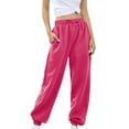 thumbnail image 3 of Hontri Womens Khaki Pants Clearance! Women's Bottom Sweatpants Joggers Pants Workout High Waisted Yoga Pants with Pockets 100% Cotton Pants for Women, 3 of 8