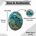 thumbnail image 4 of Chrysocolla Crystal Palm Stone, 4 of 6