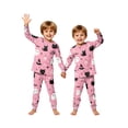 thumbnail image 6 of Halloween Family Pajamas Set Long Sleeve Crew Neck, Soft Matching Halloween Pajamas with Cat Ghost Print, Cute Family Halloween Pajama Set for Party, 6 of 6