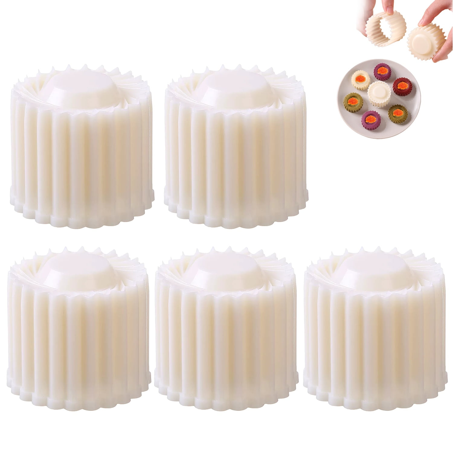 Mooncake Mold and Cookie Press for Baking Double-Ended Pastry Mold with Detachable Design for Homemade Cookies Pastries and Desserts