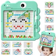 Toddler Learning Toys for Girl Boy, Large Coloring Magnetic Drawing Board Erasable Magna Doodle Sketch Pad, Birthday Travel Toys for 1 2 3 4 5 6 Years Old Kid（13.3*13.3 in）