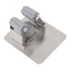 thumbnail image 3 of Soporte para trapeador sin ganchos Instalación sin agujeros Ajuste automático Colgador de trapeador de montaje en pared de acero inoxidable plateado compacto, 3 of 10