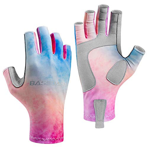 Bassdash ALTIMATE UPF 50+ Women?s Fishing Gloves UV Sun Protection  Fingerless Gloves for Kayaking Paddling Hiking Cycling Driving Shooting  Training