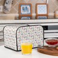 thumbnail image 6 of Fotbe Summer Floral for Four Slice Toaster Cover, Fingerprint Protector, Super Soft Appliance Cover And Dust Cover,Bread Dust Cover & Fingerprint Protection, 6 of 7