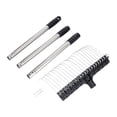 thumbnail image 4 of Zorion Long Handle Garden Rake Heavy Duty Courtyard Thatch Rake Lawn Leaf Rake for Farm 3 Sections 1.2M, 4 of 8
