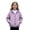 A-Purple, variant on Miaoju Boys Girls Windbreaker Hooded Jacket Lightweight Packable Rain Coat Soft-Fabric for Comfort, with Pockets, Elastic Cuffs, Black 9-10 Years