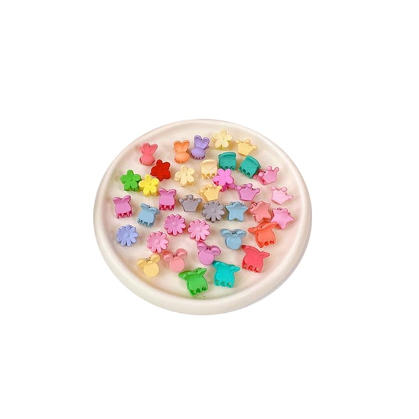 Niña mini clip de garra niña mini clip de pelo clip de garra de bebé 36pcs Cute Mini Hair Claw Clip Baby Girl Multicolor Exquisito Cartoon Hair Clip Accesorios para la vida ANGGREK Otros