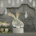 thumbnail image 1 of WREESH 3D USB Acrylic Night Light LED Table Desk Bedroom Decor Gift Warm White Lamp, 1 of 1