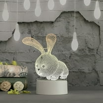 Lloopyting Lamp for Bedroom Desk Lamp 3D Usb Acrylic Night Light Led Table Desk Bedroom Decor Gift Warm White Lamp Room Decor Home Decor 25*16*5cm