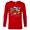 New Red, variant on Disney Mickey Mouse Christmas Holiday Gift Running Late - Long Sleeve T-Shirt for Men - Customized-Athletic Heather