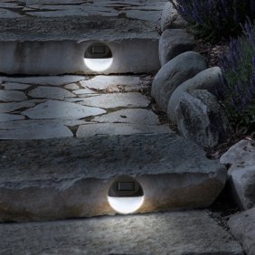 Greenlighting Stainless Steel 4 Pack Led Solar Outdoor Driveway