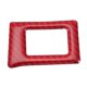 thumbnail image 1 of ABS Red Carbon Fiber Warning Light Button Cover Trim Decor Sticker, 1 of 5