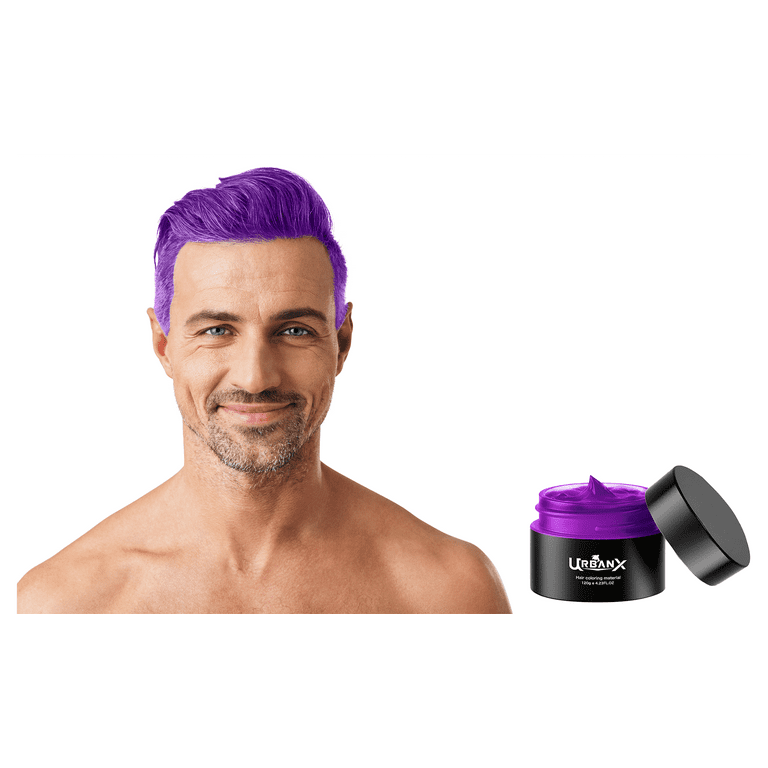 Purple Temporary Hair Color Wax Acosexy Kids Hair Wax Dye Pomades  Disposable Natural Hair Strong Style Gel Cream Hair Dye Instant Hairstyle  Mud Cream for Party Cosplay Masquerade etc. (Purple)