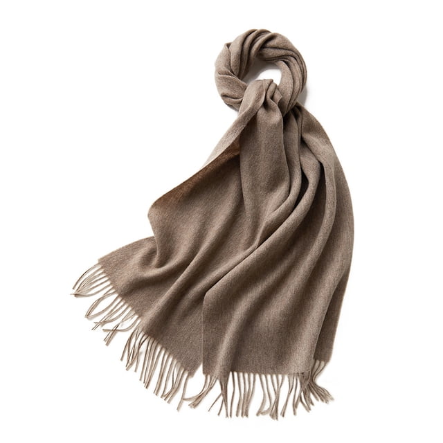 Minnieouse Bufanda de tubo elegante con flecos, cálida y moderna para todas las ocasiones, bufandas de punto fino de invierno Accesorios de disfraces morado pálido