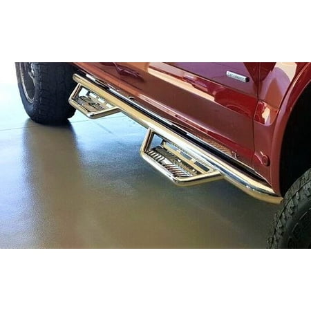 N-Fab Podium Step - 3" Tube, Textured Black - Heavy Duty Running Board For Trucks & SUVs