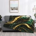 thumbnail image 2 of Balery Green Marble Manta de Franela con Dibujo, Lujo Ultra Suave y Cálido, Antipelusa y Resistente a las Arrugas para Cama, Sofá, Camping -50"x40", 2 of 6
