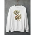 thumbnail image 3 of Bachman's Warbler And Flowers Sweatshirt Men -John James Audubon Designs, Male XX-Large, 3 of 4