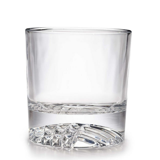 Globe on the Rocks Tartan Old Fashion Verre a Whiskey, 250 ml, Lot de 4