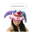 thumbnail image 5 of Contrast Color Knit Hat Girls Cartoon Clown Beanie Windproof Warm Winter Cap, 5 of 8