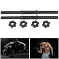 thumbnail image 4 of Gym Home Training Dumbbell Bars Plastic Grip Handles Weight Lifting Handles 45x2.4cm Relieve Stress Build Strong Body for Exercise Home, 4 of 8