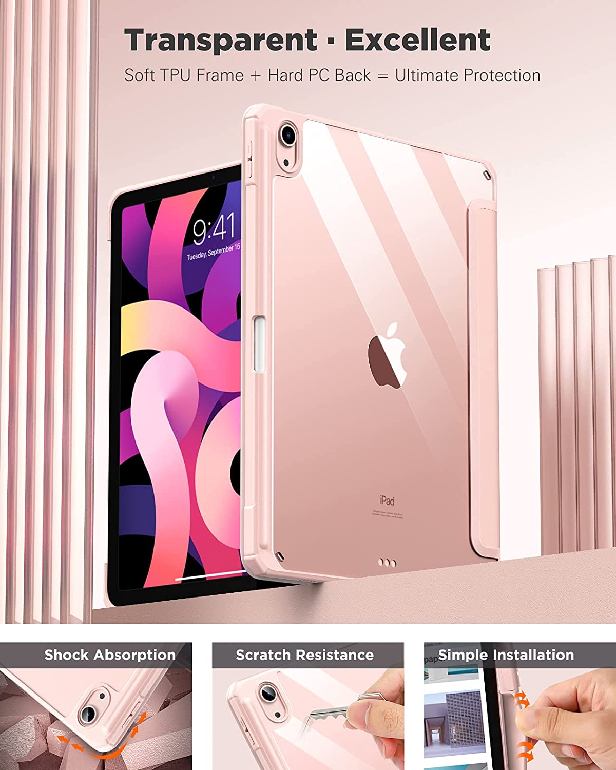 XZC Étui Anti-chocs Pour IPad 7e/8e Génération – Avec Jouet Sensoriel Pop à Bulles, Support Pliable, Dragonne Et Portecrayon !