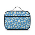 thumbnail image 2 of Daisy Pioneer Flower Blue Pattern Insulated Lunch Bag Teens,Bento School Lunch Bag for Teens for Work,Picnic or Travel 10.6x7.7x4.3 Inches,12 Can Capacity, 2 of 6
