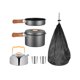 thumbnail image 5 of Juego de utensilios de cocina para acampada shamjiam sartén olla hervidor de agua Gris, 5 of 8
