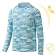 thumbnail image 6 of BASSDASH&nbsp;Youth&nbsp;UPF50+&nbsp;Performance T Shirt with Hood Long Sleeve Fishing Hiking Sun Shirt&nbsp;FS03Y, 6 of 9