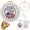 D, variant on US 250th Anniversary Cross Stitch Kit, USA 250th Anniversary Embroidery Kit for Adults Beginner, 1776-2026 Flag Bell Eagle Pattern with 6 Hoop,Threads,Needles, Complete Craft Set for Wall DecorC