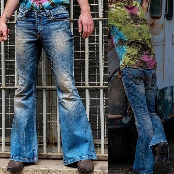 mens vintage bell bottom jeans