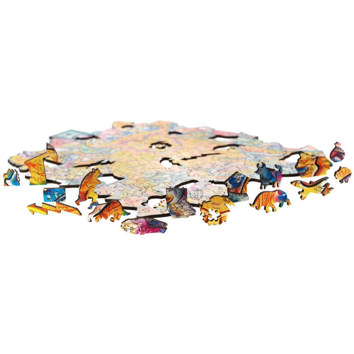 UNIDRAGON Prosperous Bull Wooden Jigsaw Puzzle KS 298 Pieces