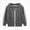 A92-Dark Gray, variant on 5-6 Years Little Boys Hooded Sweatshirt Zip Up Jacket with Contrast Stripes and Pockets
