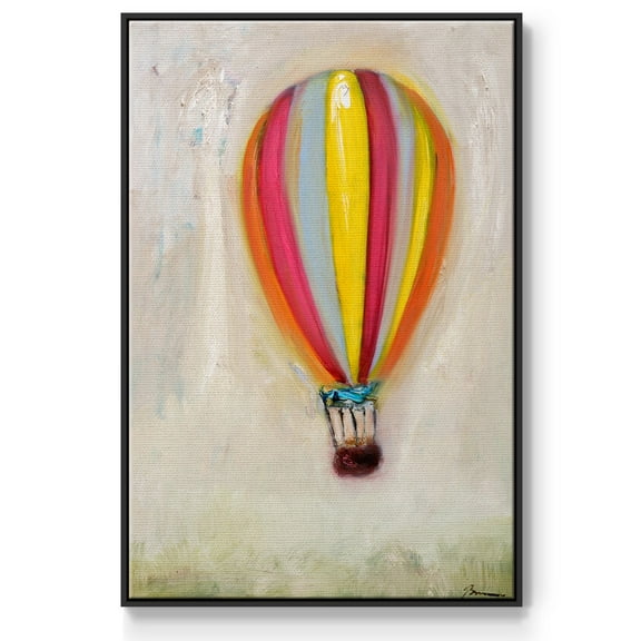 Lucky Hot Air Balloon Framed Premium Gallery Wrapped Canvas - Ready to Hang